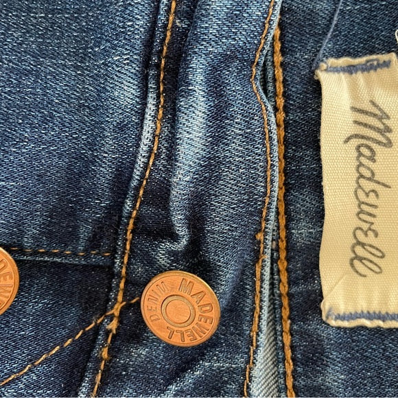 Madewell 10” High Rise Skinny Raw Hem Jeans - Picture 3 of 6
